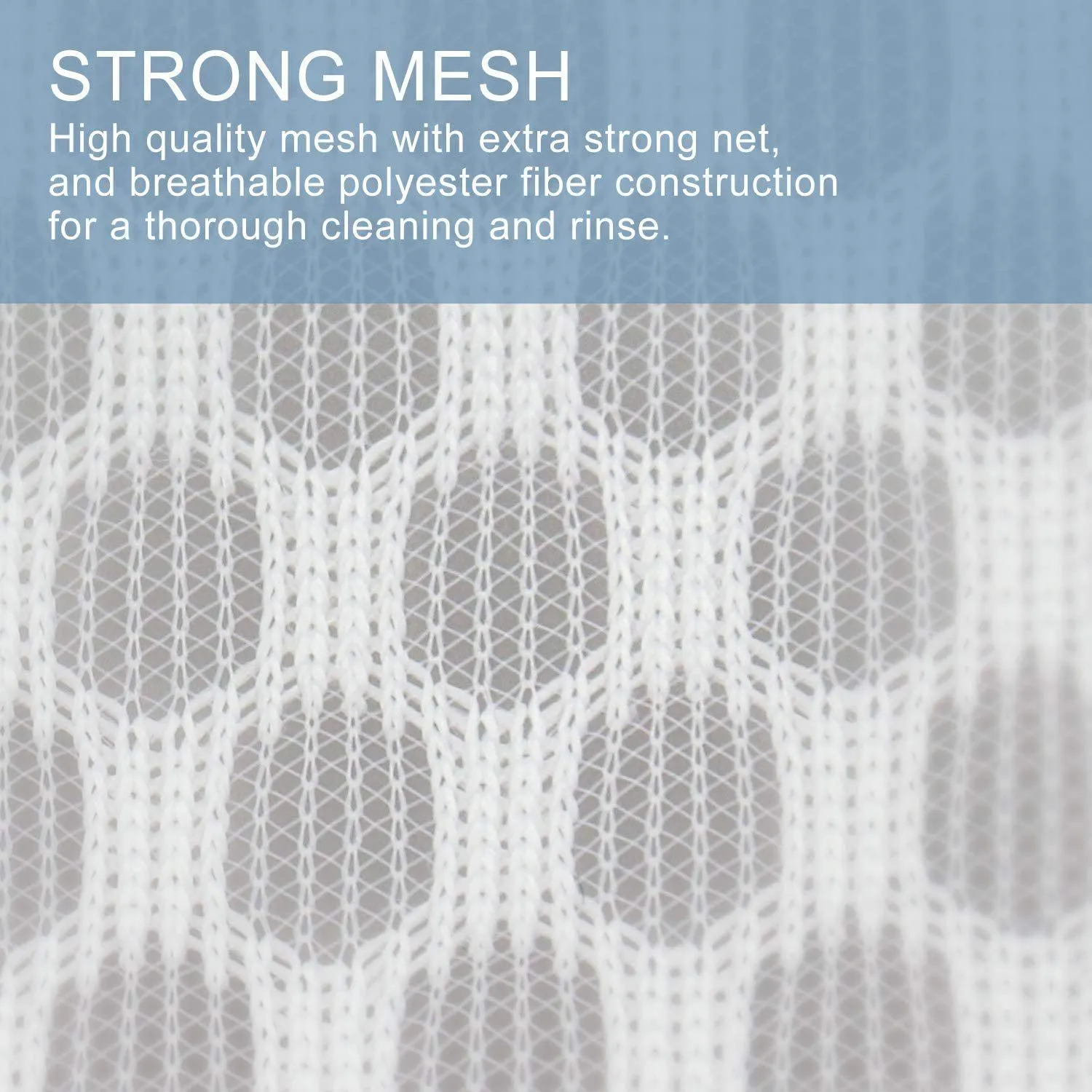 3-Pack: Durable Honeycomb Mesh Laundry Bags
