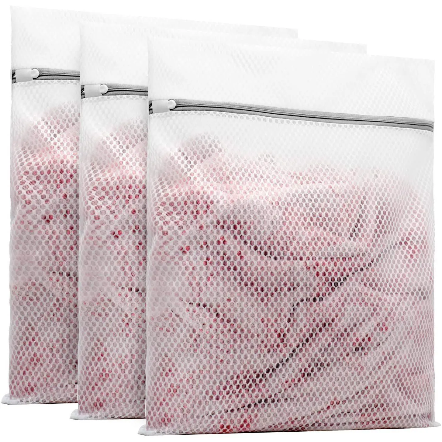 3-Pack: Durable Honeycomb Mesh Laundry Bags