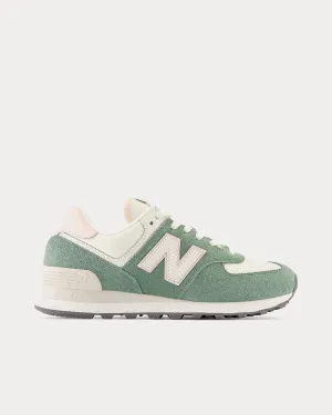 574 Dark Juniper / Quartz Pink / Angora Low Top Sneakers