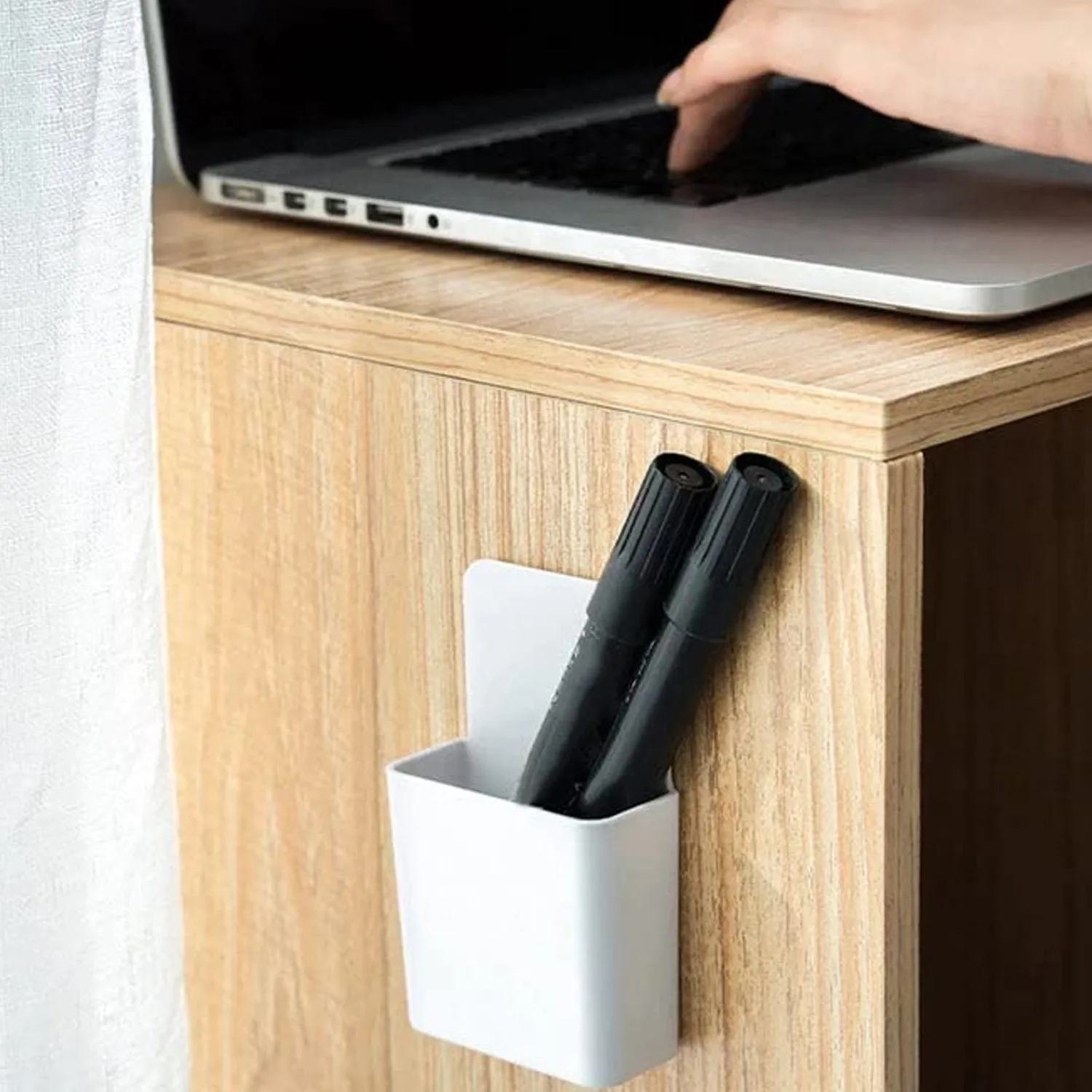 8485  Multipurpose Plastic Wall Mounted Remote & Mobile Holder Stand  (Pack of 4)
