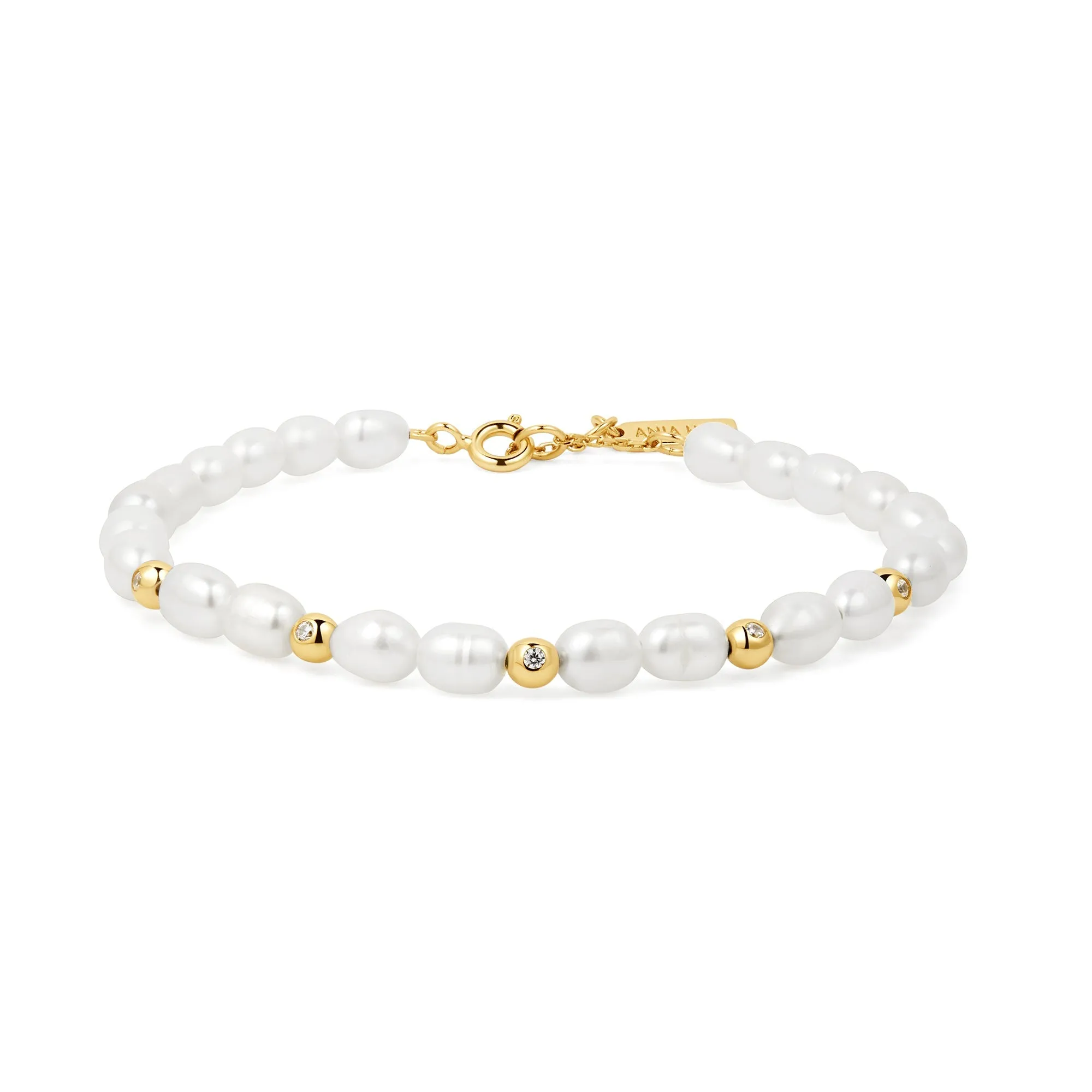 Ania Haie - Armband Gold Freshwater Pearl