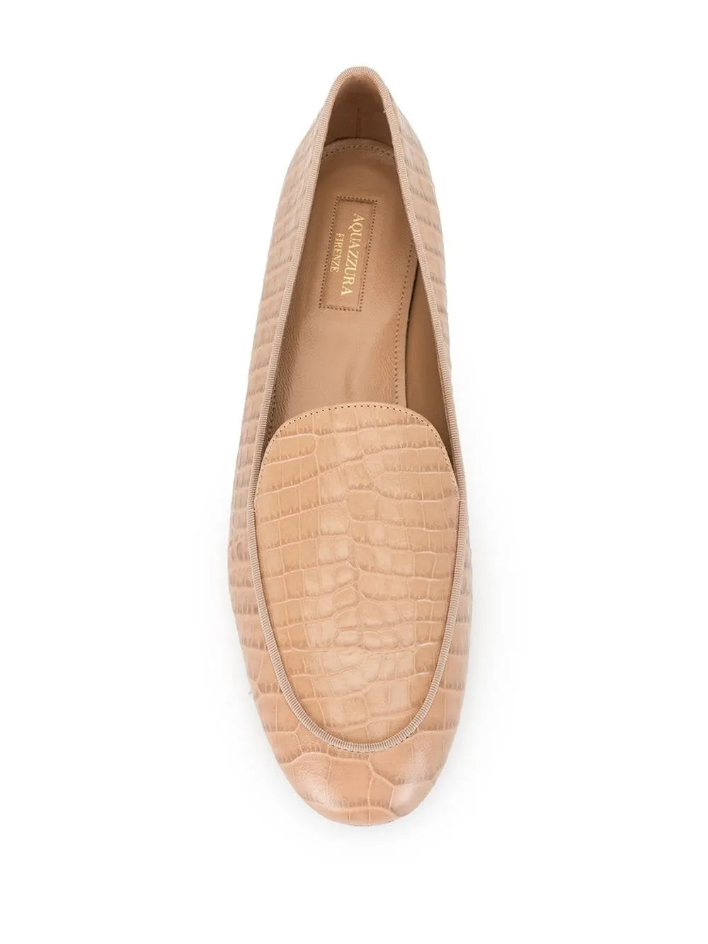 Aquazzura Purist Embossed Loafers