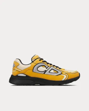 B30 Cream Mesh and Yellow Technical Fabric Low Top Sneakers