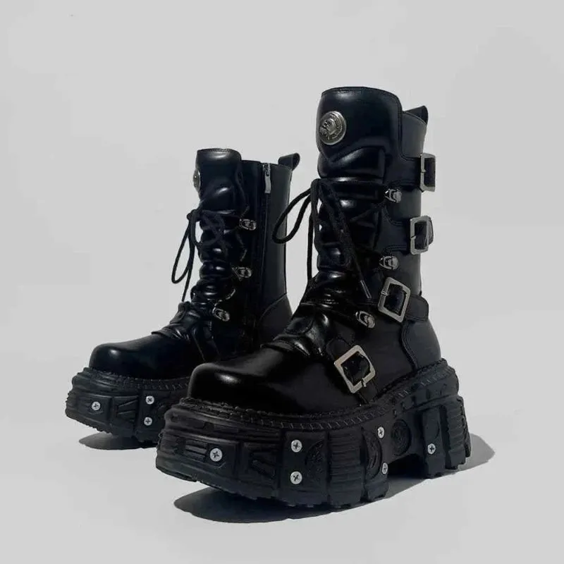 Black Boots Women | Rock Punk Style & Comfort