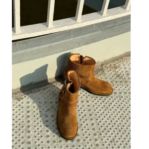 Brown Suede Ankle Boots
