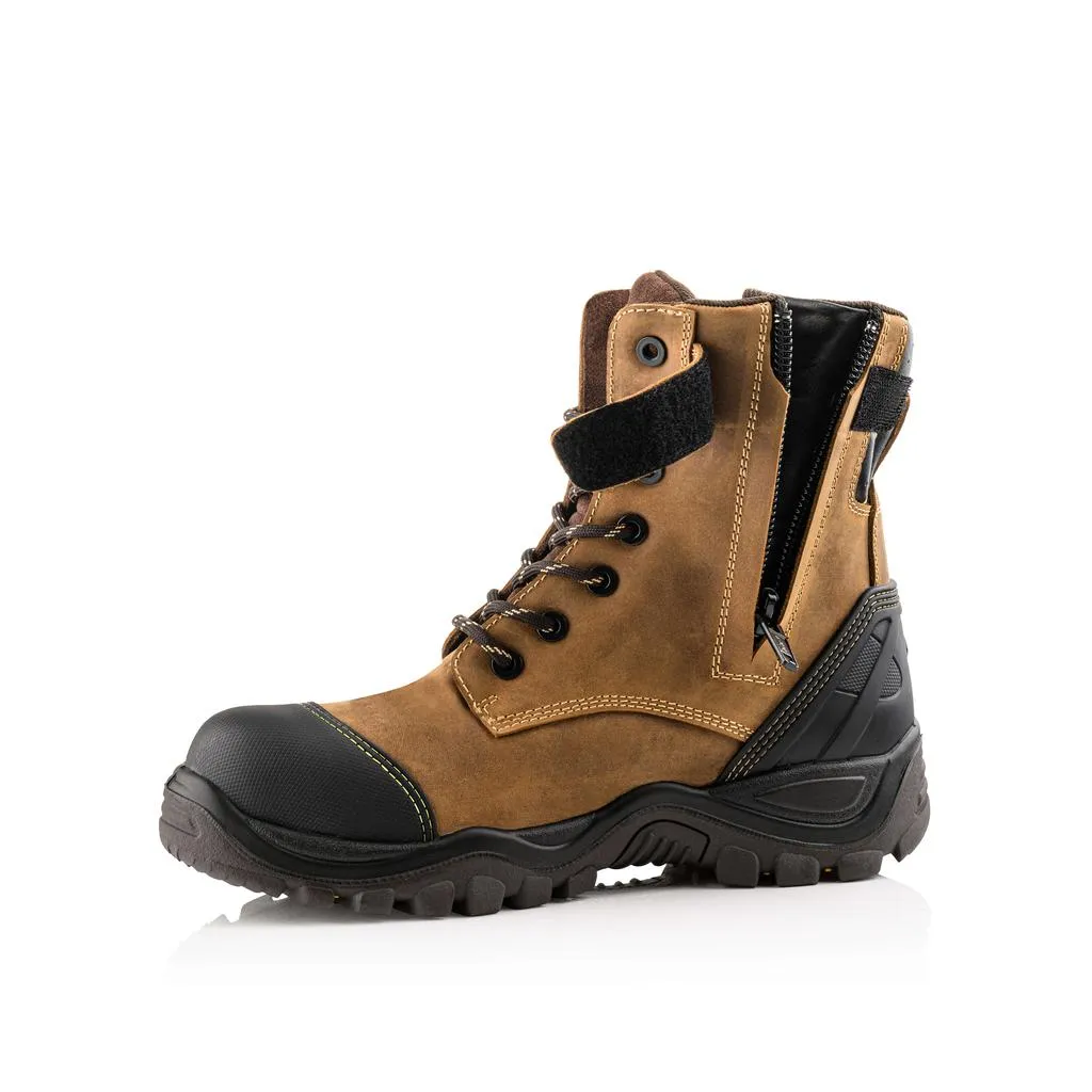 Buckbootz BSH008 High Leg S3 Safety Zip Boots Buckshot Buckler Boots