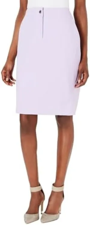 Calvin Klein Back Slit Pencil Skirt Pastel Opal Purple 14