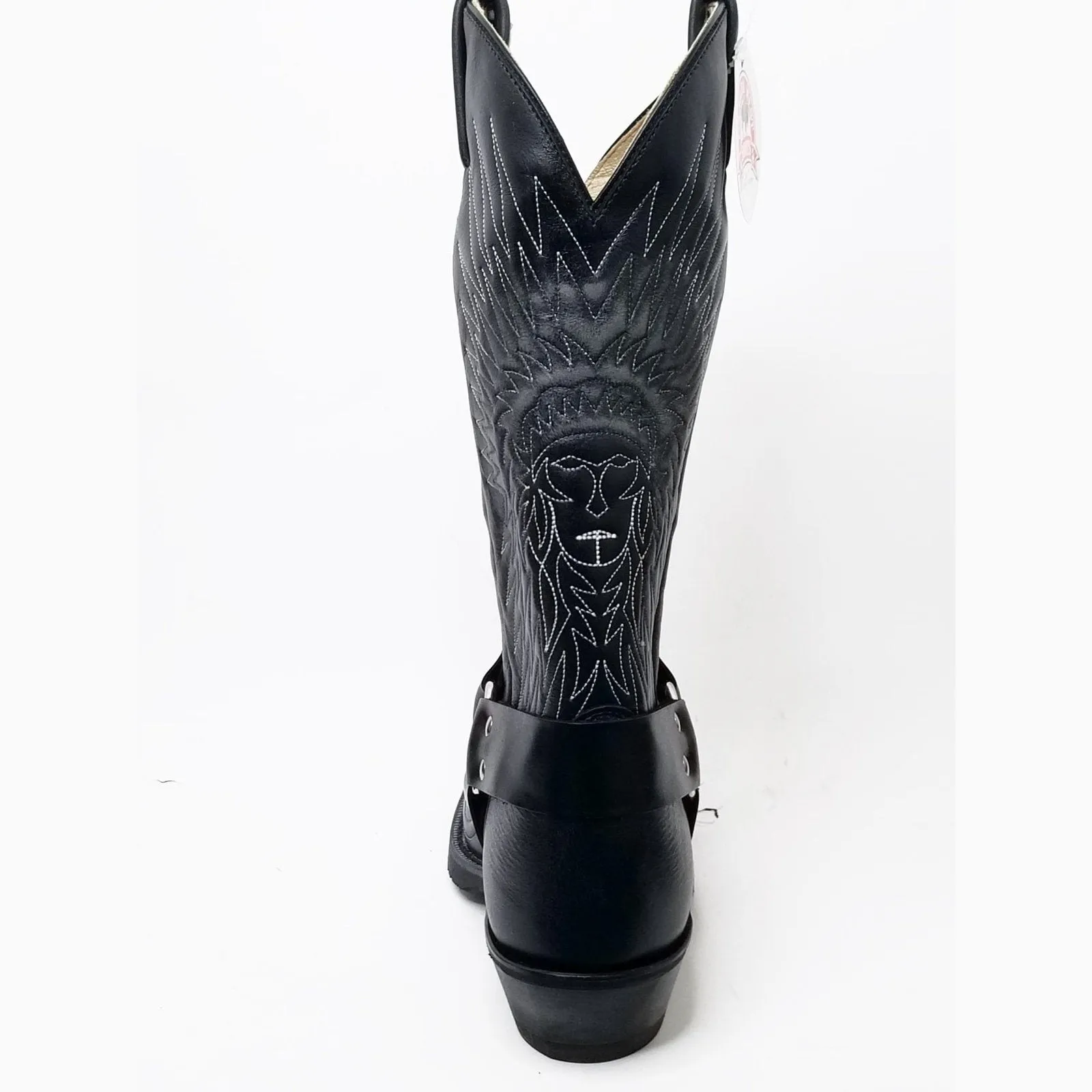 Canada West Boots Men's Western Biker Black - Clearance