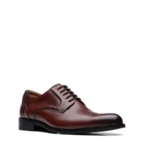 Clarks British Tan / Burgundy Leather Shoes