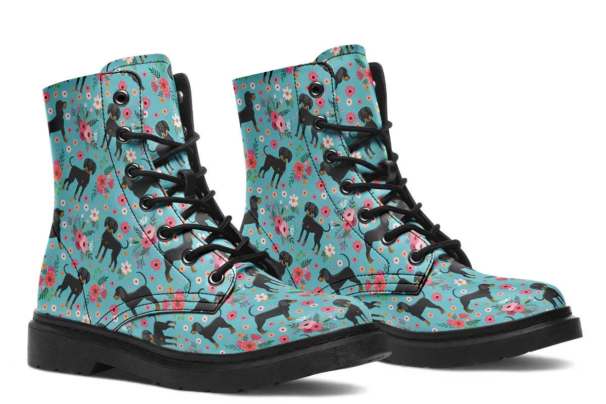 Coon Hound Flower Boots