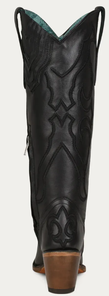 Corral Ladies Black Snip Toe  Boot Style Z5075