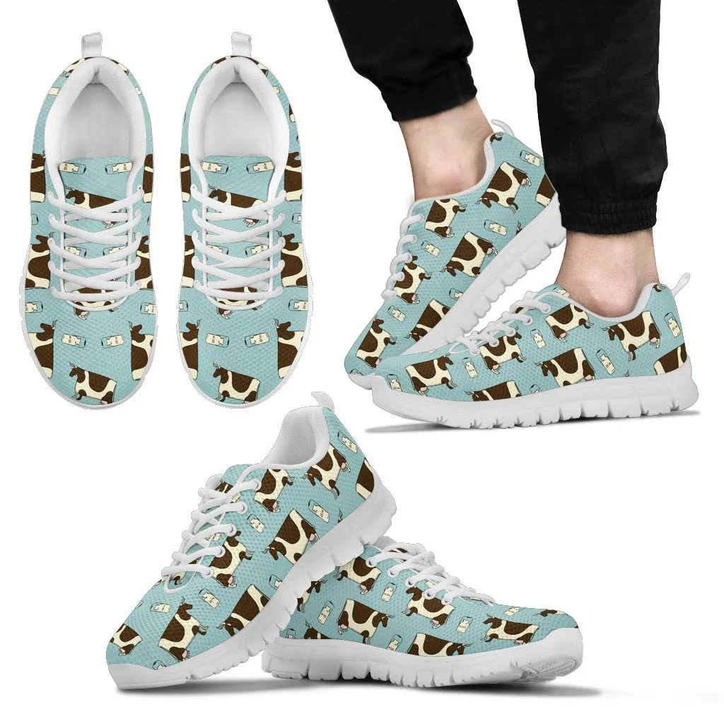 Cow milk Cute pattern   - Sneakers WOMEN'S, MEN'S and KID's