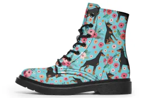 Doberman Flower Boots