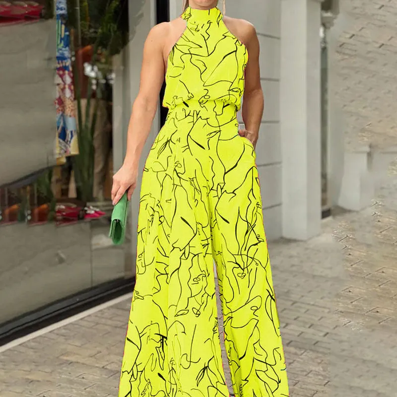 Edralyn - Modern Abstract Jumpsuit