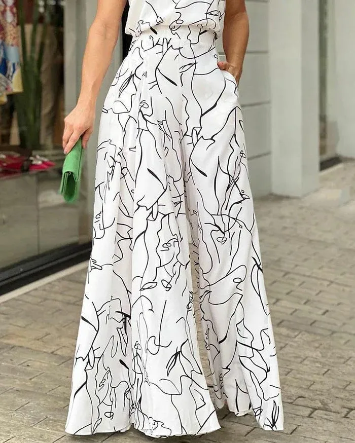 Edralyn - Modern Abstract Jumpsuit