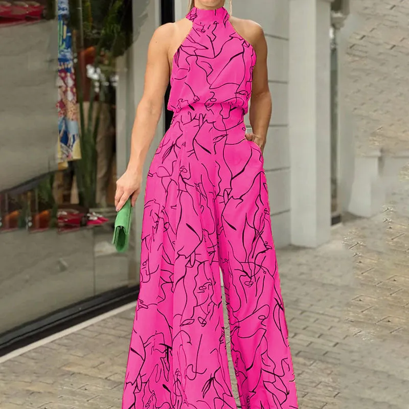 Edralyn - Modern Abstract Jumpsuit