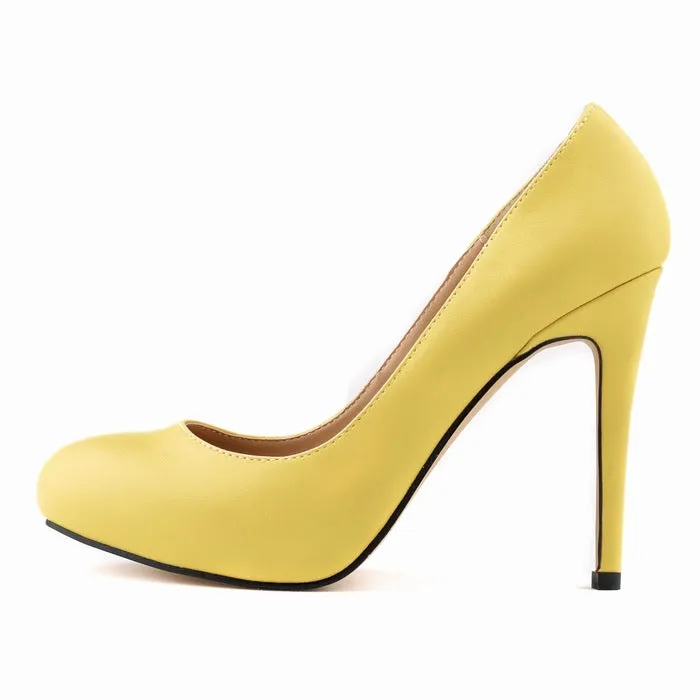 Fashionable Mature Patent Leather Durable Pointed-toe Stiletto Women's Shoes