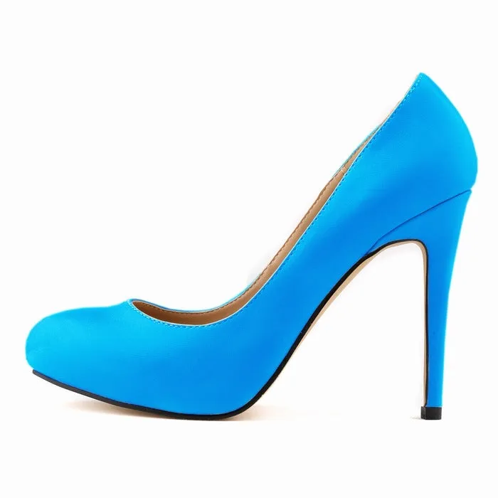 Fashionable Mature Patent Leather Durable Pointed-toe Stiletto Women's Shoes