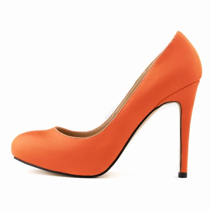 Fashionable Mature Patent Leather Durable Pointed-toe Stiletto Women's Shoes