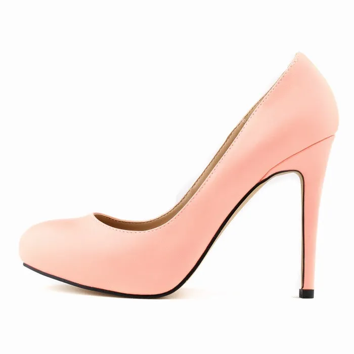 Fashionable Mature Patent Leather Durable Pointed-toe Stiletto Women's Shoes