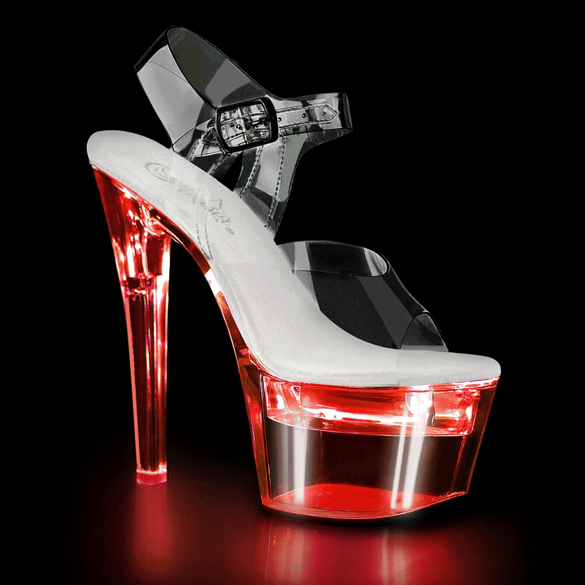 FLASHDANCE-708 LED Light Up Stripper Sandals