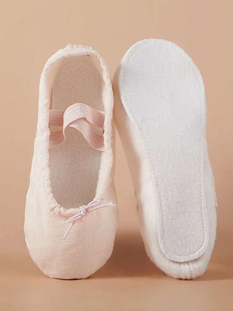 Fleece Thickened Dance Shoes Ballet Practice Cat Claw Shoes