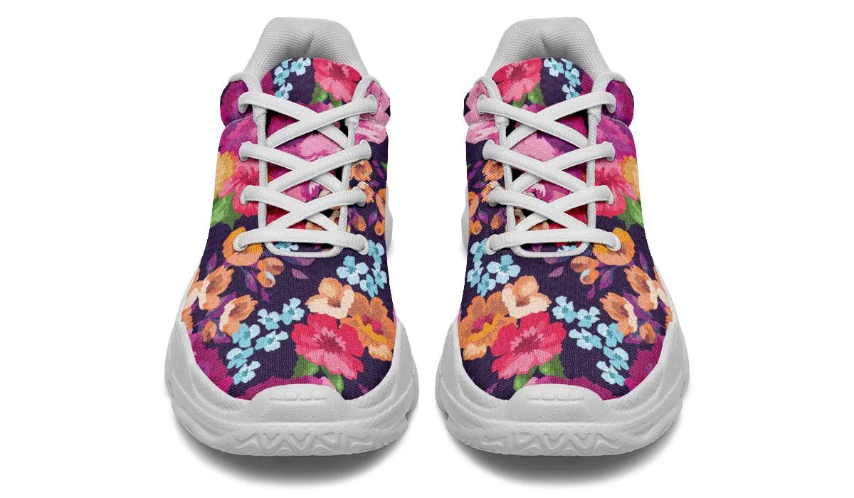 Floral Chunky Sneakers