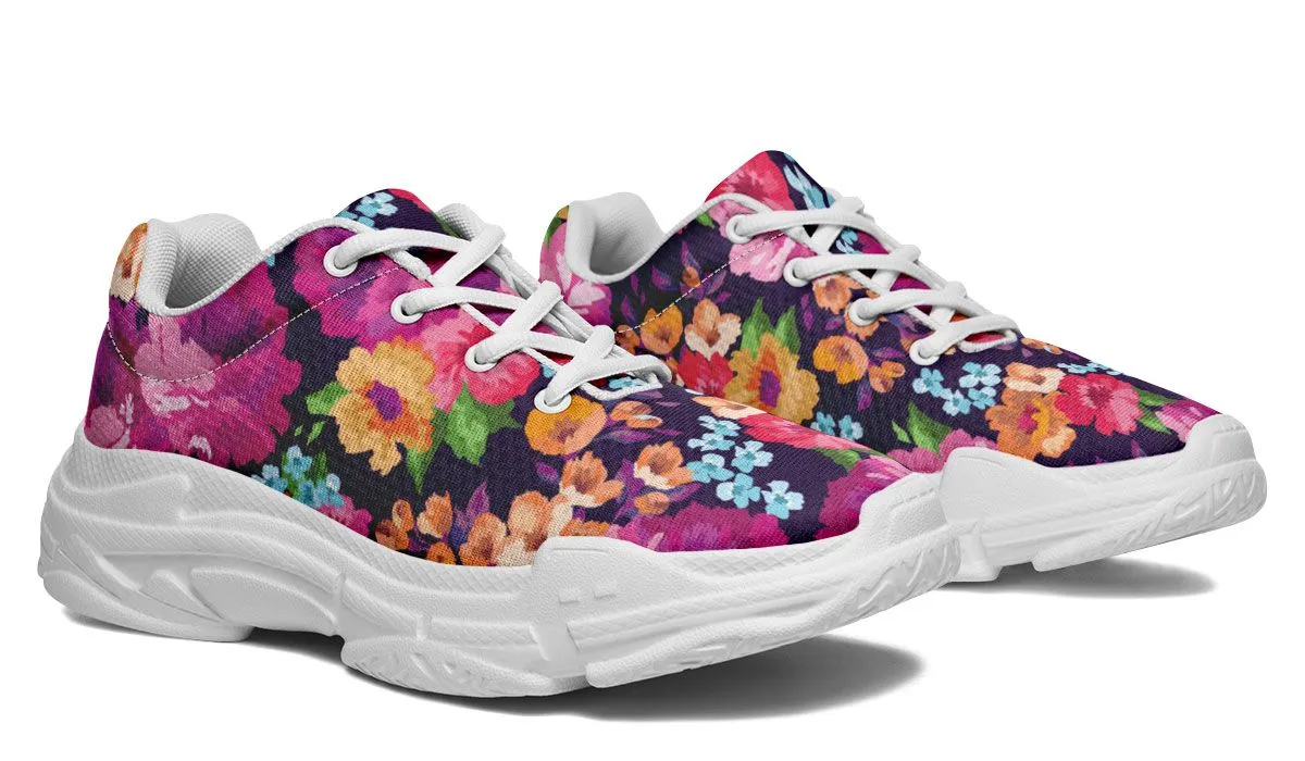Floral Chunky Sneakers