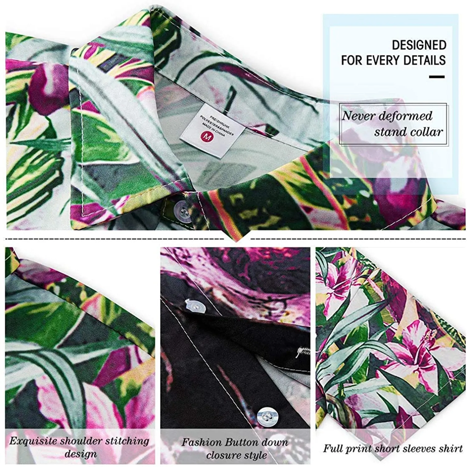 Floral Leaf Funny Hawaiian Shirt