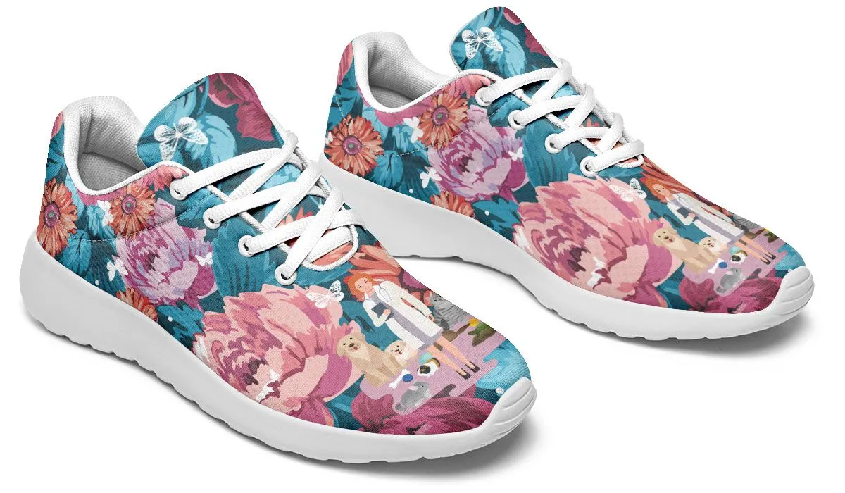 Floral Veterinarian Sneakers