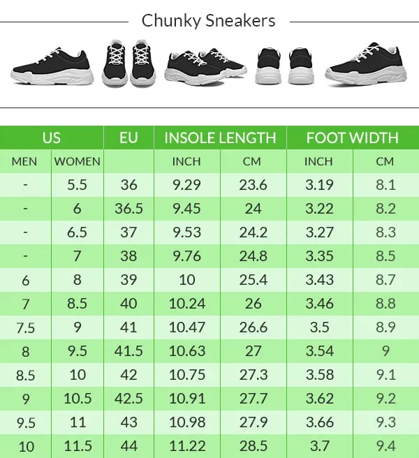 Flute Diagram Chunky Sneakers