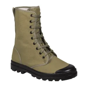 French Canvas Commando Boots 9-eyelets