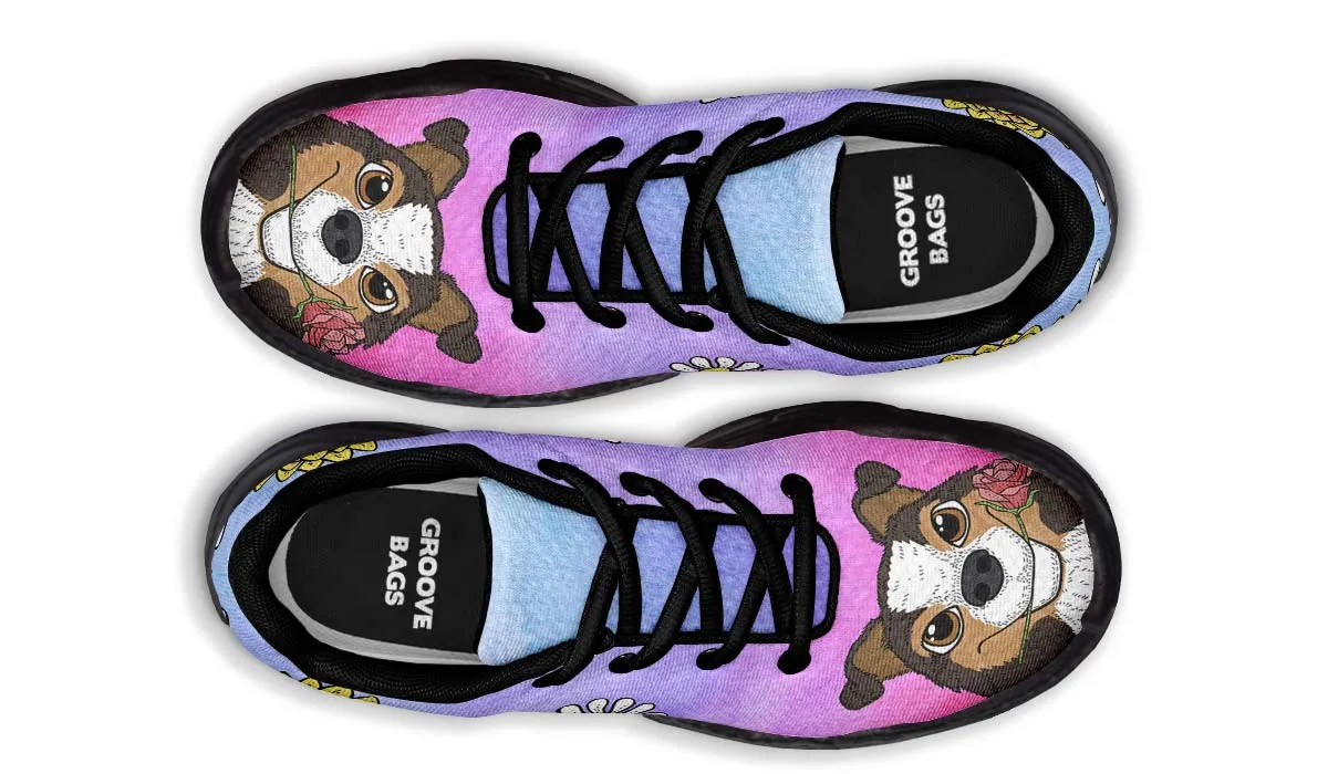 Fun Floral Sheltie Chunky Sneakers