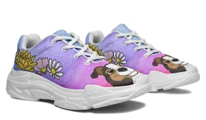 Fun Floral Sheltie Chunky Sneakers