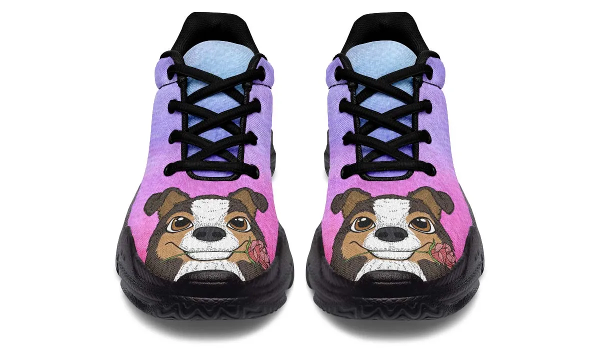 Fun Floral Sheltie Chunky Sneakers