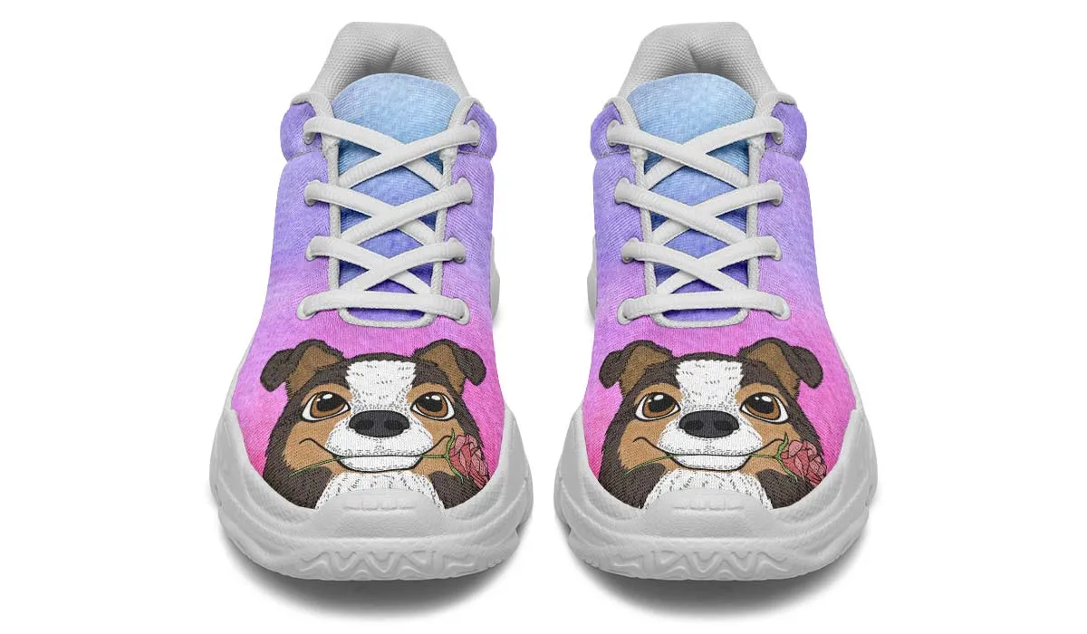 Fun Floral Sheltie Chunky Sneakers