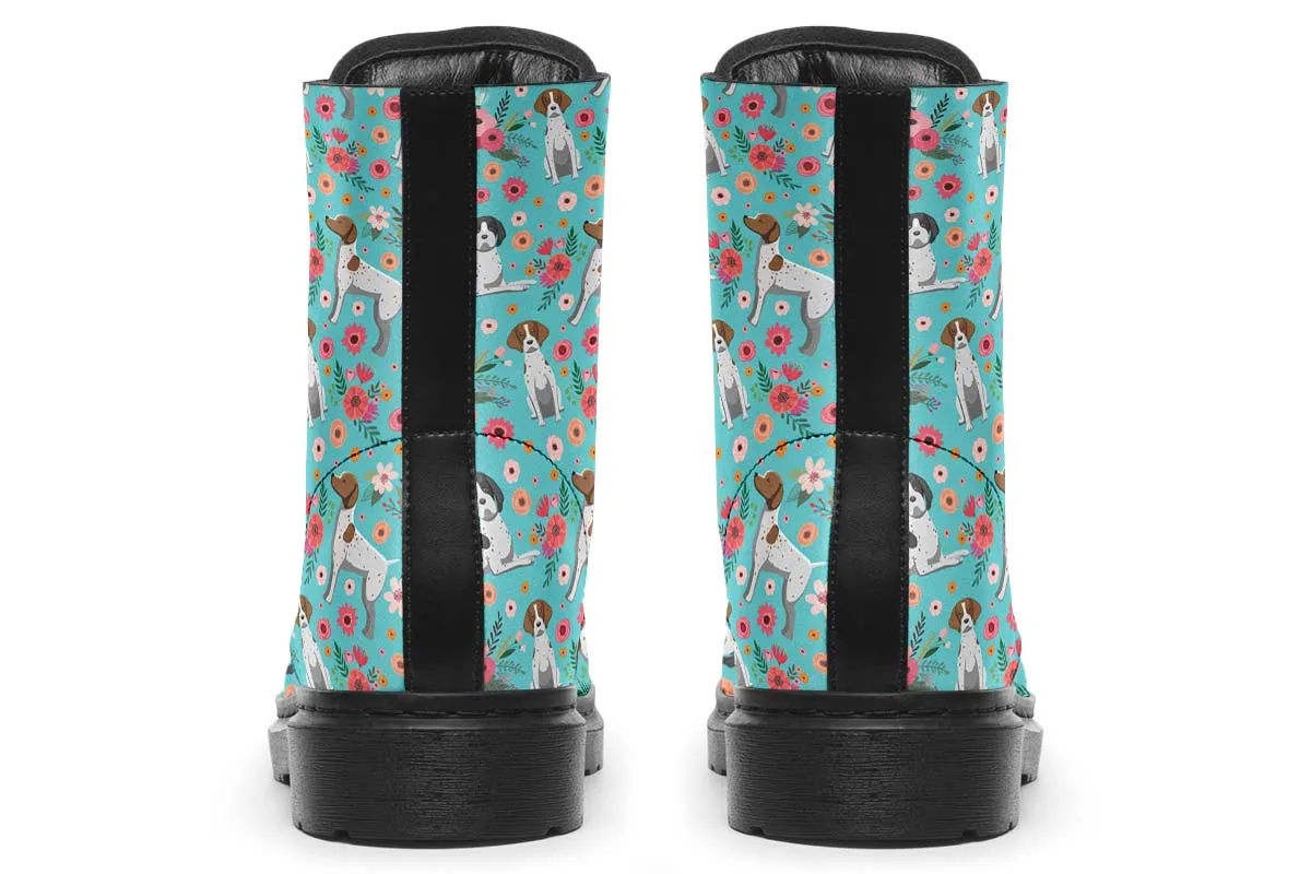 German Shorthaired Pointer Flower Boots