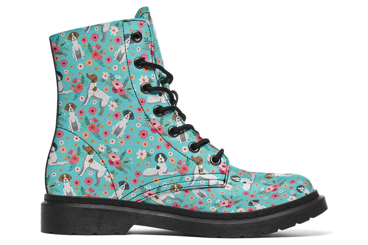 German Shorthaired Pointer Flower Boots