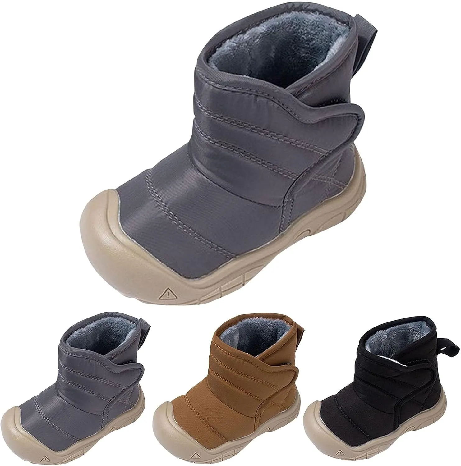 Girls Boys Warm Fr Lined Winter Snow Boots Waterroof Outdoor Ankle Booties Comfortable Shoes Tall Boots for Girls