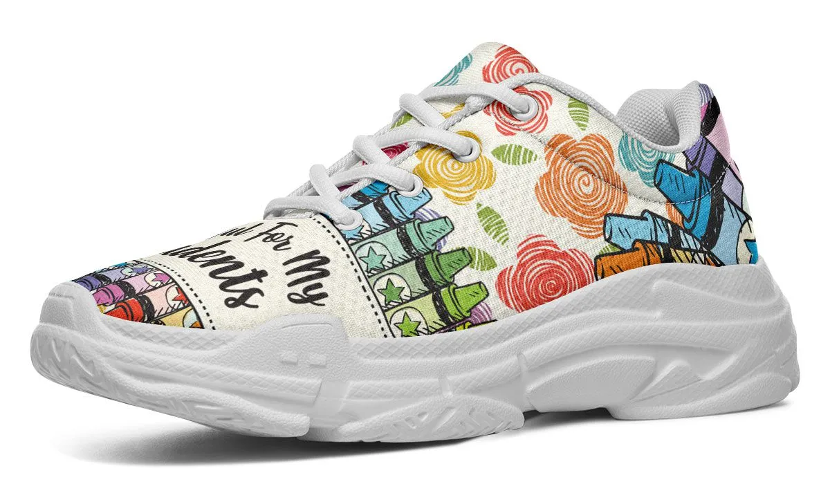 Grateful Teacher Chunky Sneakers