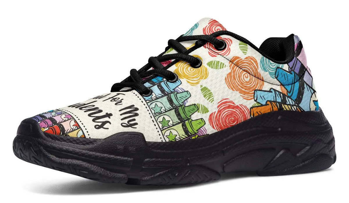 Grateful Teacher Chunky Sneakers