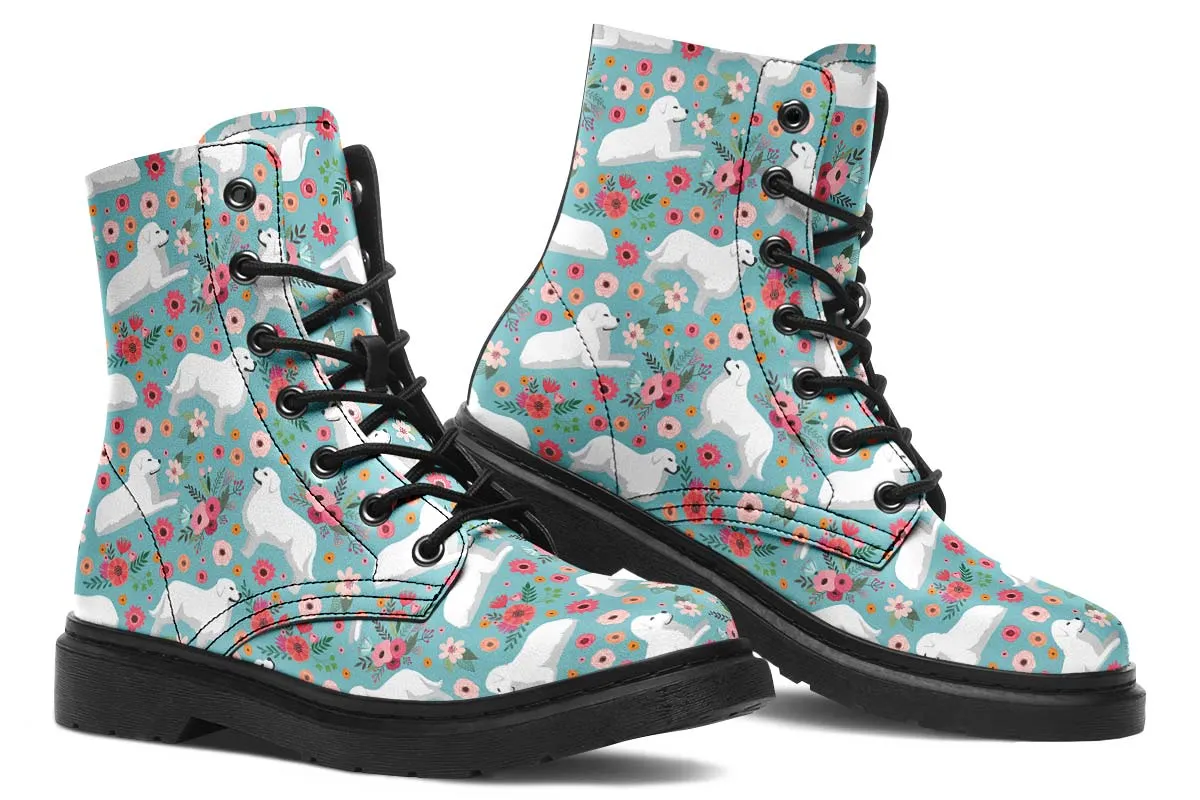 Great Pyrenees Flower Boots