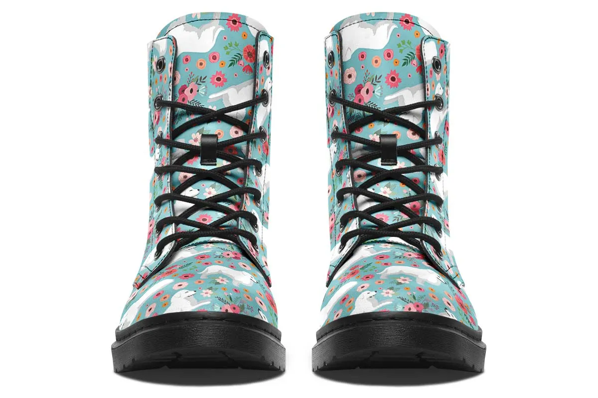 Great Pyrenees Flower Boots