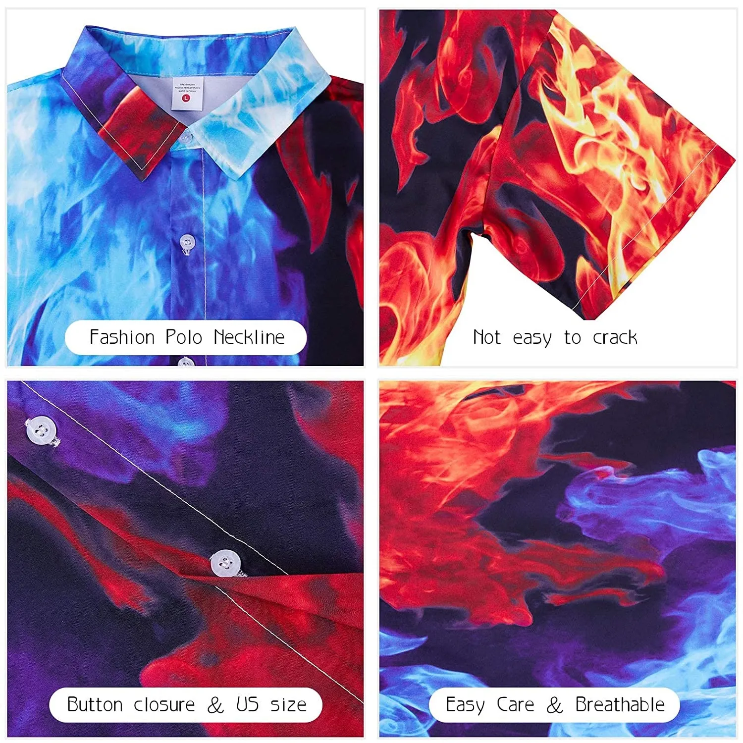 Ice & Fire Funny Hawaiian Shirt