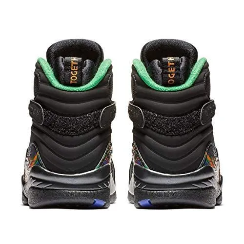 Jordan 8 Retro Men's Shoes Black/Light Concord/Aloe Verde Noir 305381-004 (13 D(M) US)