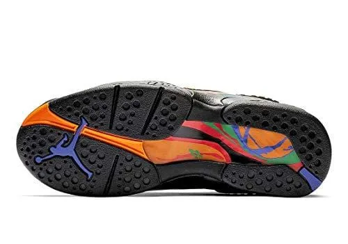 Jordan 8 Retro Men's Shoes Black/Light Concord/Aloe Verde Noir 305381-004 (13 D(M) US)