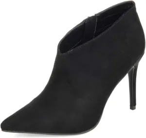 Journee Collection Women's Demmi Zip Pointed Toe Booties  Color Black Size 7.5M