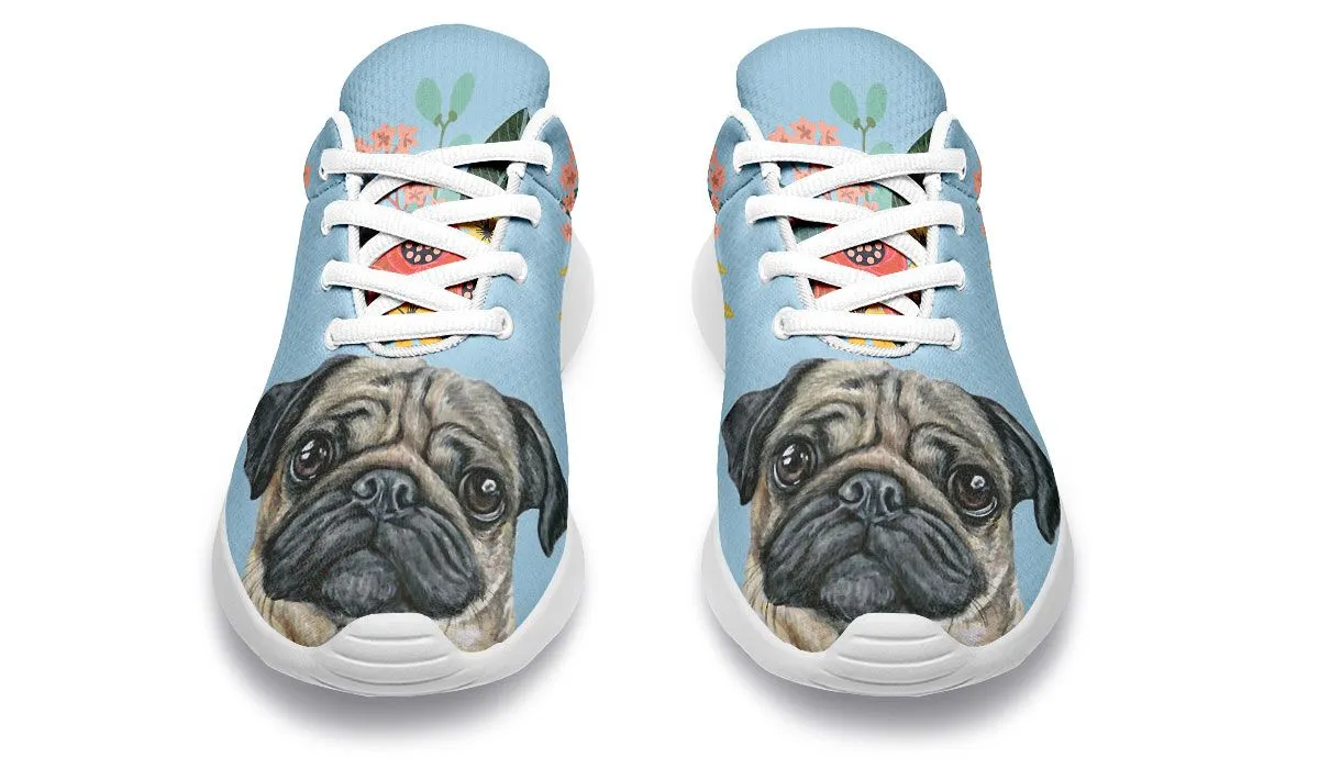 Joyful Pug Sneakers