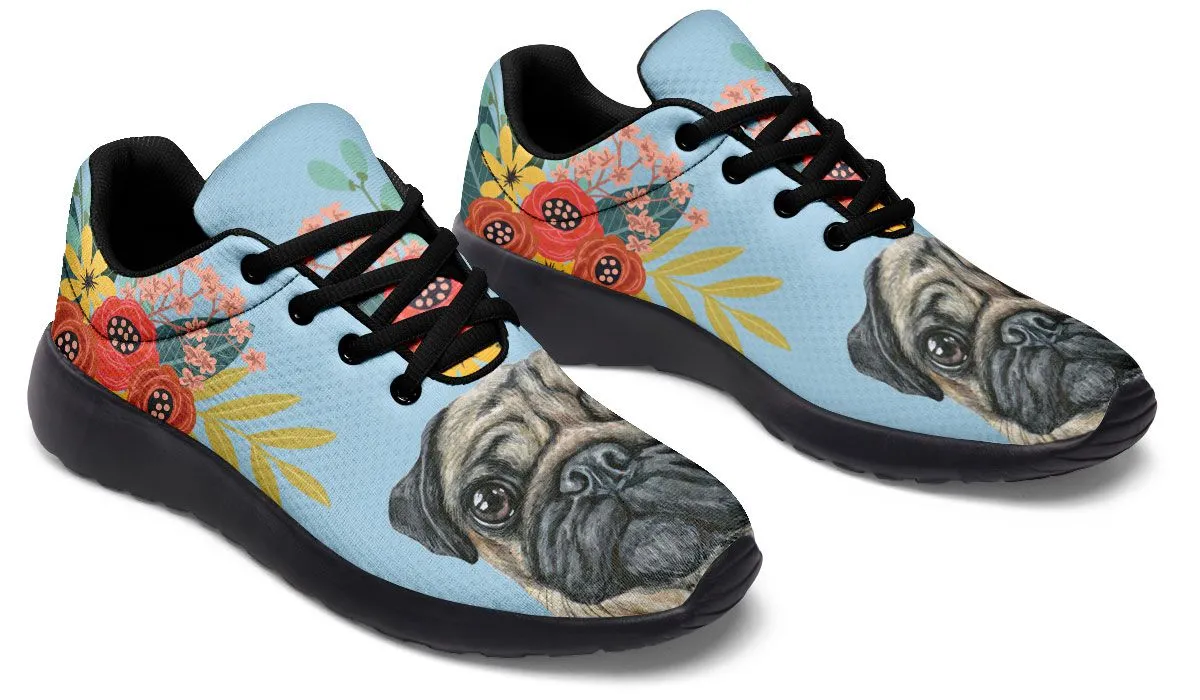 Joyful Pug Sneakers