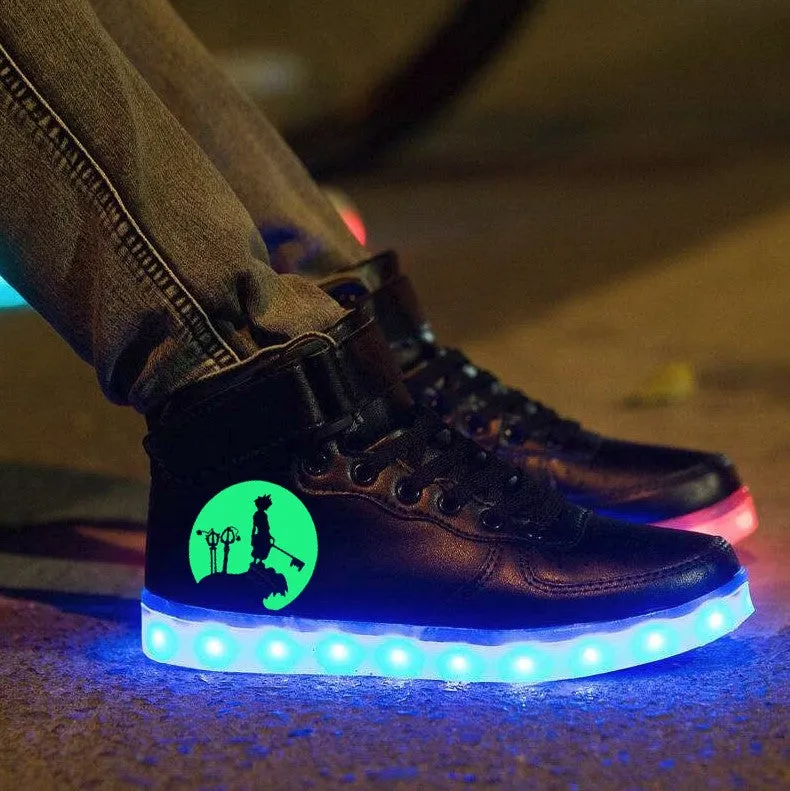 Kingdom Hearts Shoes Light Up Shoes Colorful Flashing LED Luminous Shoes  Christmas Gifts Birthday Gifts